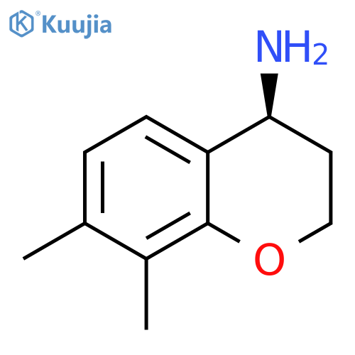 (4S)-7,8-DIMETHYL-3,4-DIHYDRO-2H-1-BENZOPYRAN-4-AMINE structure