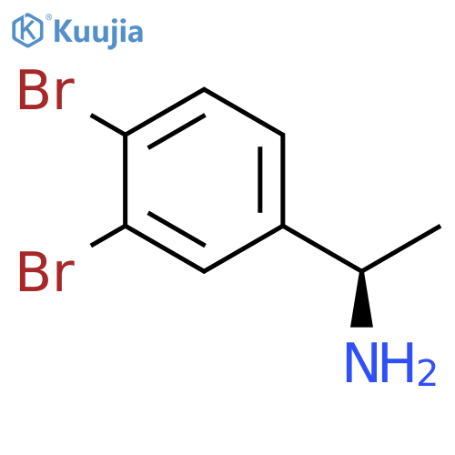(1R)-1-(3,4-dibromophenyl)ethan-1-amine structure