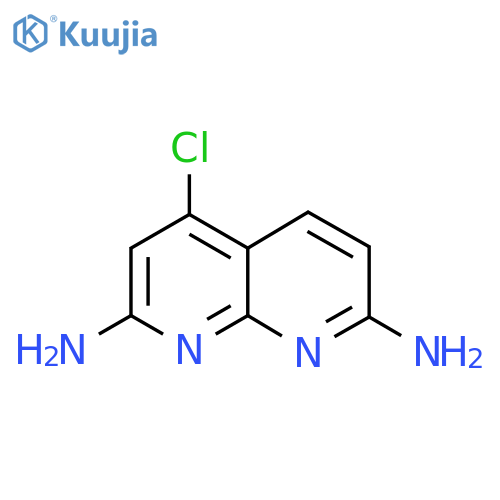 4-Chloro-1,8-naphthyridine-2,7-diamine structure