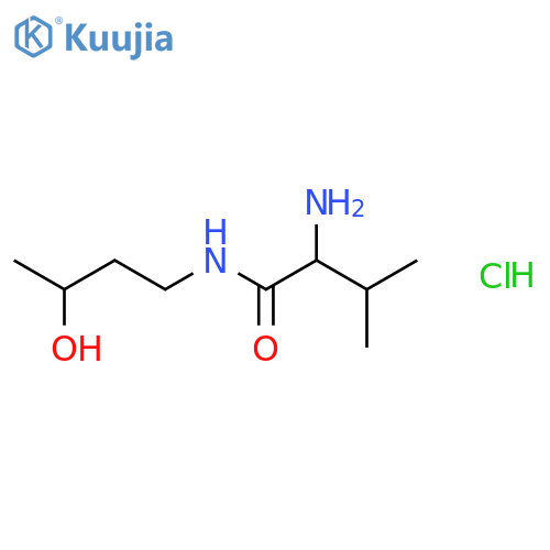 2-Amino-N-(3-hydroxybutyl)-3-methylbutanamide hydrochloride structure