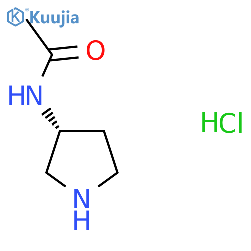 N-[(3R)-Pyrrolidin-3-yl]acetamide;hydrochloride structure