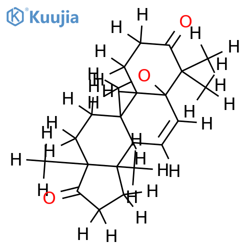 5beta,19-epoxy-20,21,22,23,24,25,26,27-octanorcucurbit-6-ene-3,17-dione structure