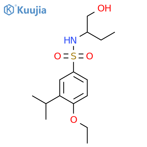 4-ethoxy-N-(1-hydroxybutan-2-yl)-3-(propan-2-yl)benzene-1-sulfonamide structure