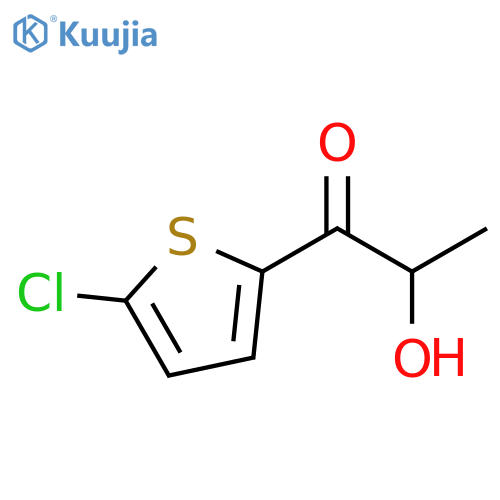 1-(5-chlorothiophen-2-yl)-2-hydroxypropan-1-one structure