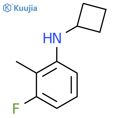 N-cyclobutyl-3-fluoro-2-methylaniline structure