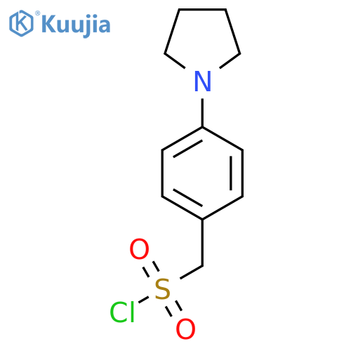 4-(pyrrolidin-1-yl)phenylmethanesulfonyl chloride structure