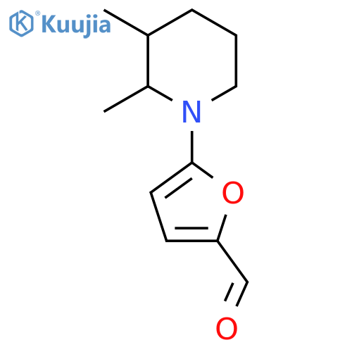 5-(2,3-Dimethylpiperidin-1-yl)furan-2-carbaldehyde structure