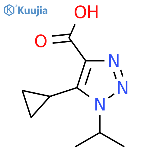 5-Cyclopropyl-1-(propan-2-yl)-1h-1,2,3-triazole-4-carboxylic acid structure