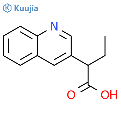 2-(quinolin-3-yl)butanoic acid structure