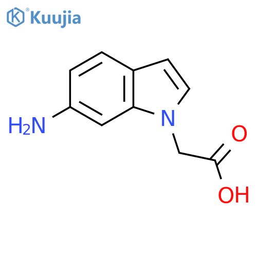 2-(6-amino-1H-indol-1-yl)acetic acid structure