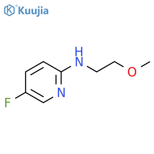 5-fluoro-N-(2-methoxyethyl)pyridin-2-amine structure