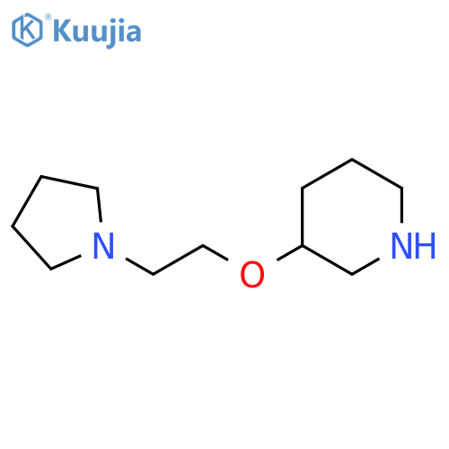 3-2-(pyrrolidin-1-yl)ethoxypiperidine structure