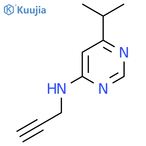 N-(Prop-2-yn-1-yl)-6-(propan-2-yl)pyrimidin-4-amine structure