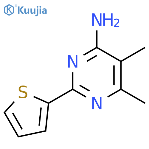 5,6-Dimethyl-2-(thiophen-2-yl)pyrimidin-4-amine structure