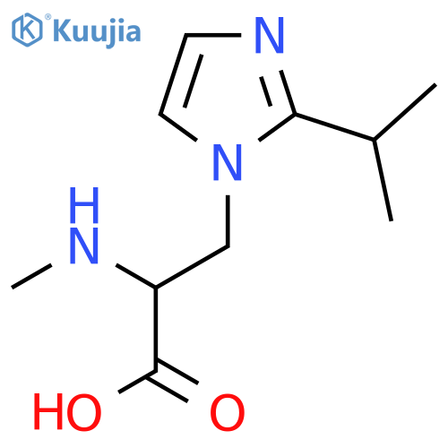 2-(methylamino)-3-2-(propan-2-yl)-1H-imidazol-1-ylpropanoic acid structure
