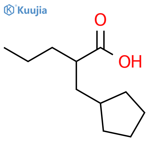 2-(cyclopentylmethyl)pentanoic acid structure