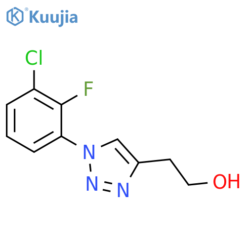 2-1-(3-chloro-2-fluorophenyl)-1H-1,2,3-triazol-4-ylethan-1-ol structure