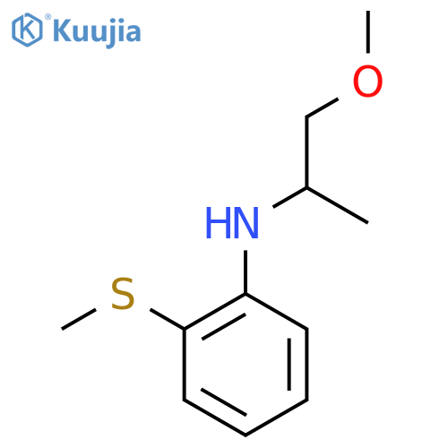 N-(1-Methoxypropan-2-yl)-2-(methylsulfanyl)aniline structure