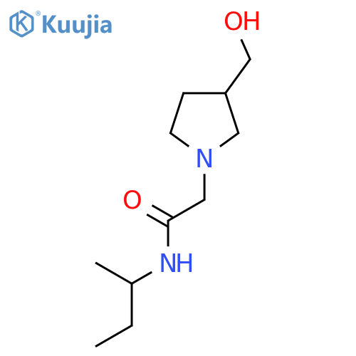 N-(Butan-2-yl)-2-[3-(hydroxymethyl)pyrrolidin-1-yl]acetamide structure