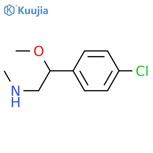 2-(4-chlorophenyl)-2-methoxyethyl(methyl)amine structure