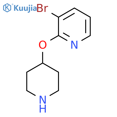 3-bromo-2-(piperidin-4-yloxy)pyridine structure