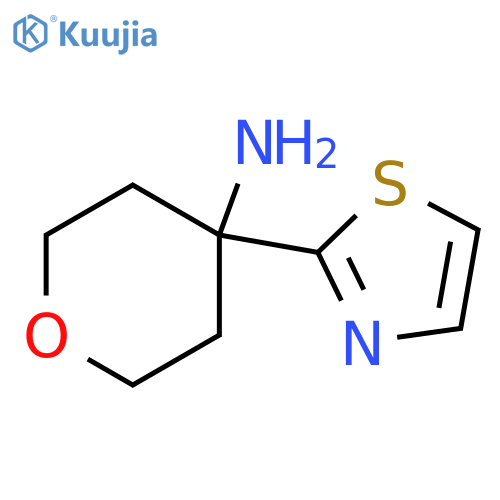 4-(1,3-thiazol-2-yl)oxan-4-amine structure