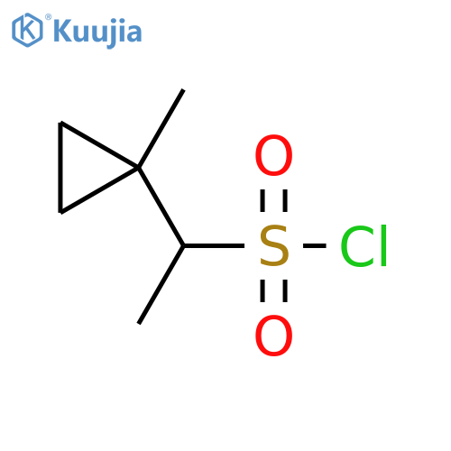 1-(1-methylcyclopropyl)ethane-1-sulfonyl chloride structure
