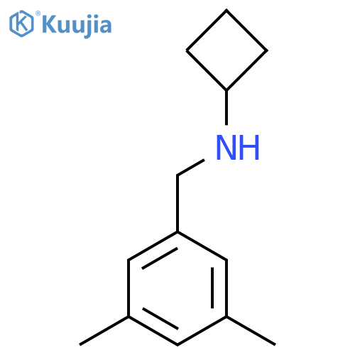N-[(3,5-Dimethylphenyl)methyl]cyclobutanamine structure