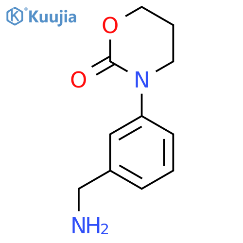 3-[3-(Aminomethyl)phenyl]-1,3-oxazinan-2-one structure