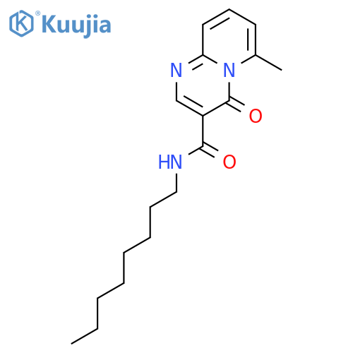 4H-Pyrido[1,2-a]pyrimidine-3-carboxamide,6-methyl-N-octyl-4-oxo- structure