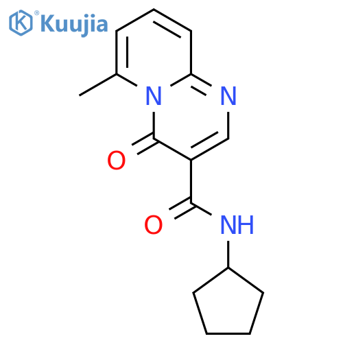 4H-Pyrido[1,2-a]pyrimidine-3-carboxamide,N-cyclopentyl-6-methyl-4-oxo- structure