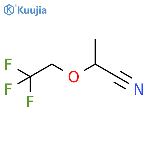2-(2,2,2-trifluoroethoxy)propanenitrile structure