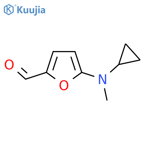5-[Cyclopropyl(methyl)amino]furan-2-carbaldehyde structure