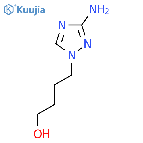 4-(3-amino-1H-1,2,4-triazol-1-yl)butan-1-ol structure