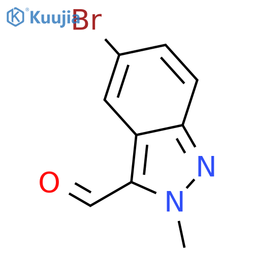 5-bromo-2-methyl-indazole-3-carbaldehyde structure