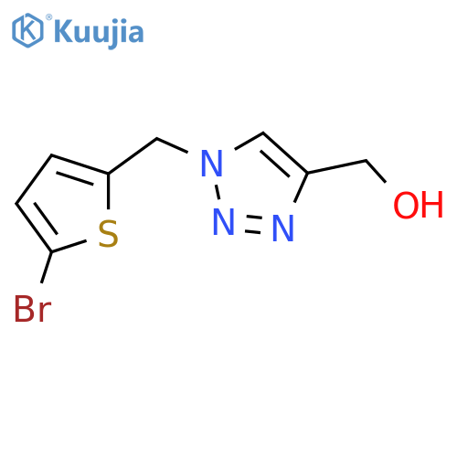 {1-[(5-Bromothiophen-2-yl)methyl]-1H-1,2,3-triazol-4-yl}methanol structure