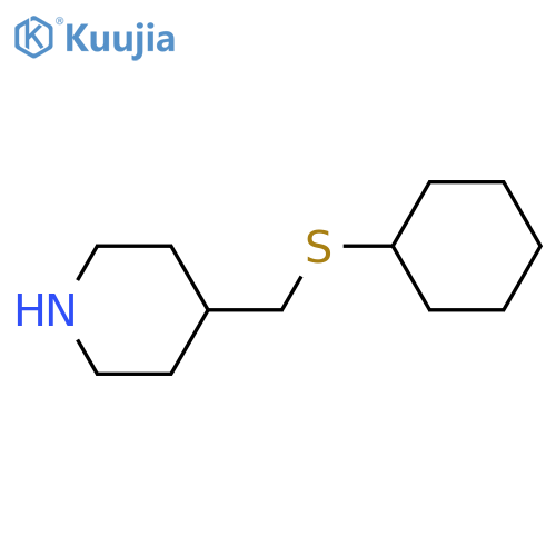 4-[(Cyclohexylsulfanyl)methyl]piperidine structure