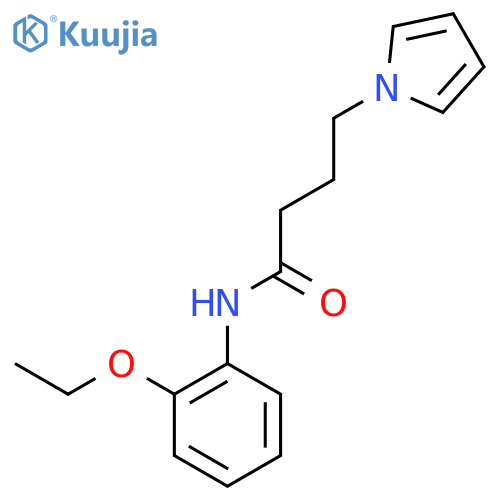 N-(2-ethoxyphenyl)-4-(1H-pyrrol-1-yl)butanamide structure