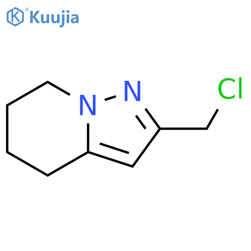 2-(chloromethyl)-4H,5H,6H,7H-pyrazolo1,5-apyridine structure
