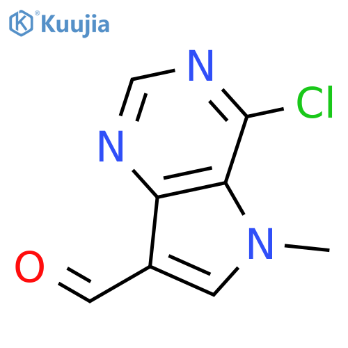 4-Chloro-5-methyl-5H-pyrrolo[3,2-d]pyrimidine-7-carbaldehyde structure