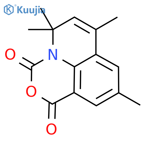 5,5,7,9-Tetramethyl-1H,5H-1,3oxazino5,4,3-ij-quinoline-1,3-dione structure