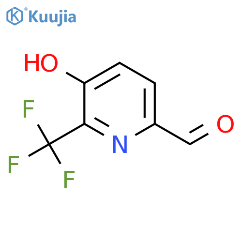 5-Hydroxy-6-(trifluoromethyl)picolinaldehyde structure