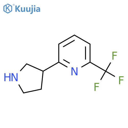 2-(Pyrrolidin-3-yl)-6-(trifluoromethyl)pyridine structure