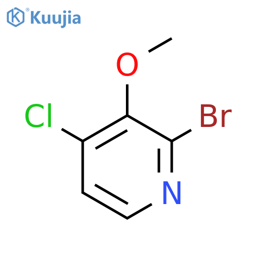 2-Bromo-4-chloro-3-methoxypyridine structure