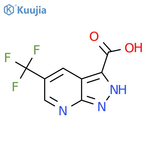 5-trifluoromethyl-1H-pyrazolo[3,4-b]pyridine-3-carboxylic acid structure