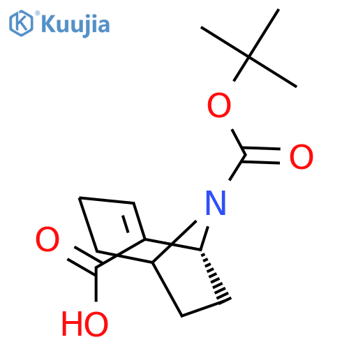 9-Azabicyclo[4.2.1]non-2-ene-2,9-dicarboxylicacid, 9-(1,1-dimethylethyl) ester, (1R)- (9CI) structure