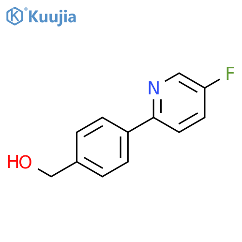 4-(5-Fluoro-2-pyridinyl)benzenemethanol structure