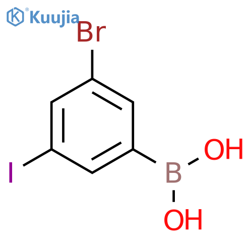 3-Bromo-5-iodophenylboronic acid structure
