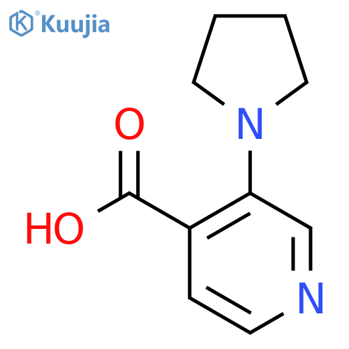 3-(pyrrolidin-1-yl)pyridine-4-carboxylic acid structure