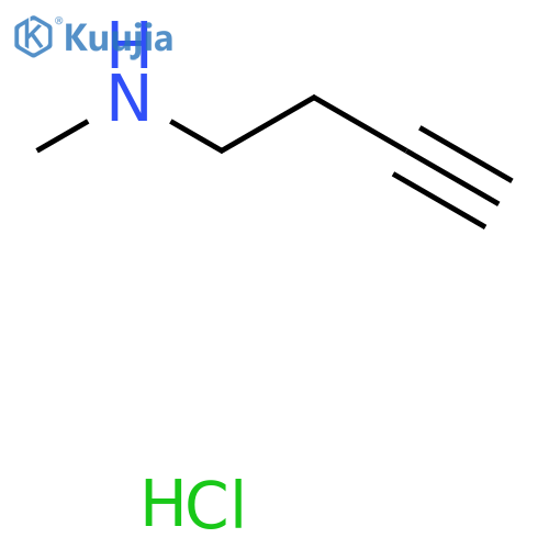 (But-3-yn-1-yl)(methyl)amine hydrochloride structure